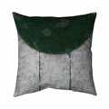 Fondo 20 x 20 in. Green Half Circle-Double Sided Print Indoor Pillow FO2791803